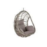 Hanging garden armchair DKD Home Decor 90 x 70 x 110 cm Grey synthetic rattan Aluminium (92 x 70 x 113 cm)-0