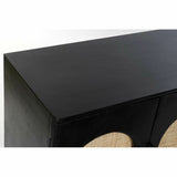 Sideboard DKD Home Decor   Black Natural Rattan Mango wood 150 x 40 x 65 cm-1