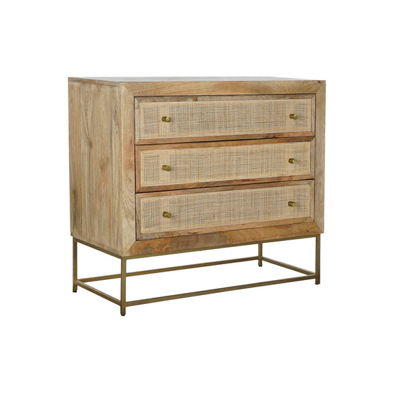 Chest of drawers DKD Home Decor Natural Mango wood Modern 90 x 40 x 81 cm-0