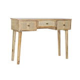 Console DKD Home Decor Natural Mango wood 110 x 35 x 76 cm-0