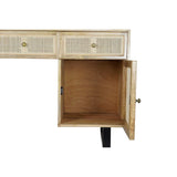 Desk DKD Home Decor Natural Black (130 x 50 x 76 cm)-5