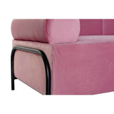 Sofa DKD Home Decor Black Pink Metal Polyester Modern (154 x 76 x 76 cm)-4