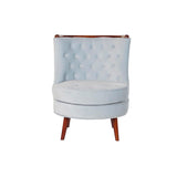 Armchair DKD Home Decor Brown Sky blue Wood Plastic 65 x 69 x 80 cm-1