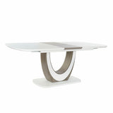 Dining Table DKD Home Decor White Brown Wood Crystal MDF Wood 160 x 90 x 76 cm-1