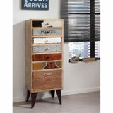 Chest of drawers DKD Home Decor Metal Mango wood (45 x 35 x 120 cm)-1