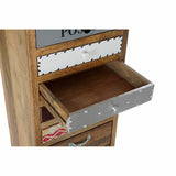 Chest of drawers DKD Home Decor Metal Mango wood (45 x 35 x 120 cm)-3