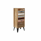 Chest of drawers DKD Home Decor Metal Mango wood (45 x 35 x 120 cm)-0