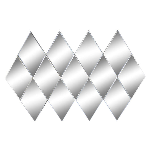Wall mirror DKD Home Decor Black Modern Rhombus 120 x 2 x 80 cm-0