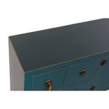 TV furniture DKD Home Decor Fir Dark blue MDF Wood 130 x 24 x 51 cm-1