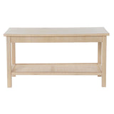Centre Table DKD Home Decor 90 x 50 x 46 cm Natural Aluminium MDF Wood-3