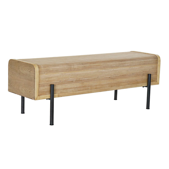 Bench DKD Home Decor Natural Wood Metal 120 x 40 x 43 cm-0