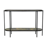 Console DKD Home Decor Black Green Metal MDF Wood 120 x 41 x 80 cm-2