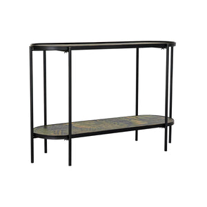 Console DKD Home Decor Black Green Metal MDF Wood 120 x 41 x 80 cm-0