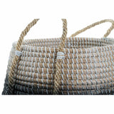 Basket set DKD Home Decor Natural Grey Seagrass (52 x 52 x 44 cm) (2 pcs)-1
