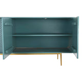 Sideboard DKD Home Decor Golden Metal Turquoise Mango wood (200 x 50 x 76 cm)-7