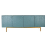Sideboard DKD Home Decor Golden Metal Turquoise Mango wood (200 x 50 x 76 cm)-1