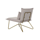 Armchair DKD Home Decor 66 x 78 x 75 cm Beige Golden Metal-1