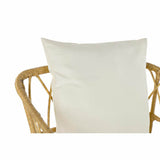 Garden chair DKD Home Decor Brown Metal synthetic rattan White (76 x 74 x 77 cm)-1