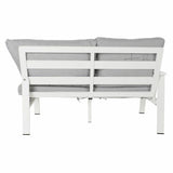 Garden sofa DKD Home Decor Grey 212 x 212 x 86 cm Crystal Aluminium 86 cm-3