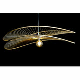 Ceiling Light DKD Home Decor Brown Bamboo 50 W 100 x 100 x 25 cm-1