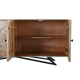 Sideboard DKD Home Decor Natural Grey Metal Mango wood (177 x 45 x 74 cm)-3