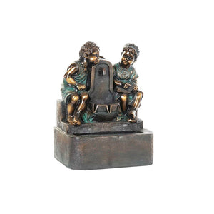 Garden fountain DKD Home Decor Bronze Resin Boys (47 cm)-0