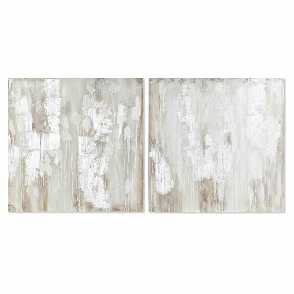 Painting DKD Home Decor 100 x 3,7 x 100 cm Abstract Modern (2 Units)-0