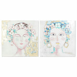 Canvas DKD Home Decor Pinewood Canvas 100 x 3,5 x 100 cm-0