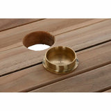 Dining Table DKD Home Decor Brown Extendable Teak (180 x 120 x 75 cm)-2