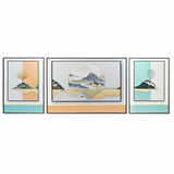 Set of 3 pictures DKD Home Decor Aluminium MDF Wood 200 x 3 x 70 cm (3 Pieces)-0