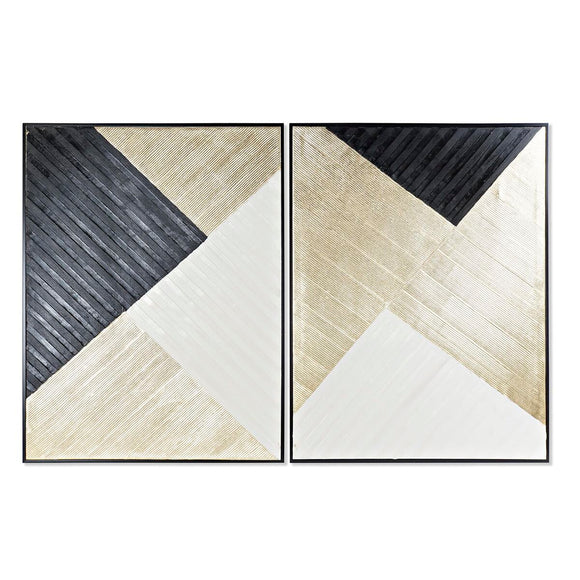 Canvas DKD Home Decor Modern Geometric (93 x 3,5 x 123 cm) (2 Units)-0