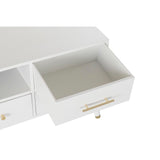 TV furniture DKD Home Decor White Metal MDF (140 x 52 x 40 cm)-5