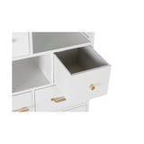 Chest of drawers DKD Home Decor Natural Metal White Cream Melamin (76 x 34 x 94 cm)-5