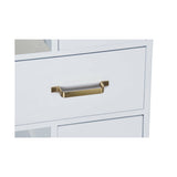 Chest of drawers DKD Home Decor Natural Metal White Cream Melamin (76 x 34 x 94 cm)-4