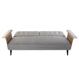 Sofabed DKD Home Decor Brown Grey Metal Urban 203 x 87 x 81 cm-5