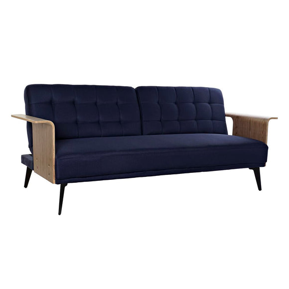 Sofabed DKD Home Decor Blue Brown Black Metal Modern Urban 203 x 87 x 81 cm-0