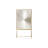 Cupboard DKD Home Decor   90 x 40 x 170 cm Fir Natural Golden Metal MDF Wood-2
