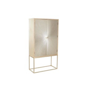 Cupboard DKD Home Decor   90 x 40 x 170 cm Fir Natural Golden Metal MDF Wood-0