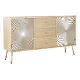 Sideboard DKD Home Decor   150 x 38 x 85 cm Fir Natural Golden Metal MDF Wood-0