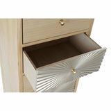 Chest of drawers DKD Home Decor Multicolour Golden Natural Metal Fir MDF Wood Modern 30 x 40 cm 45 x 38 x 117 cm-3