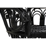 Garden chair DKD Home Decor 96 x 66 x 145 cm 96 x 66 x 140 cm Black White-4