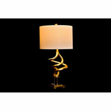 Desk lamp DKD Home Decor White Golden Resin Crystal 50 W 220 V 38 x 38 x 75 cm-3