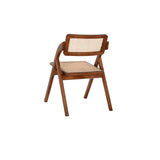 Dining Chair DKD Home Decor Dark brown Rattan Vintage Elm (45 x 45 x 79 cm)-3