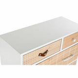 Chest of drawers DKD Home Decor White Natural Wood Paolownia wood 60 x 26 x 94 cm-4