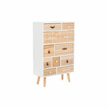 Chest of drawers DKD Home Decor White Natural Wood Paolownia wood 60 x 26 x 94 cm-1