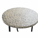 Set of 2 tables DKD Home Decor Beige Grey 76 x 76 x 60 cm-1