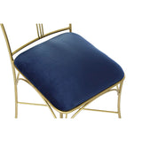 Dining Chair DKD Home Decor Blue Golden 45 x 42 x 88,5 cm-3