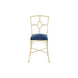 Dining Chair DKD Home Decor Blue Golden 45 x 42 x 88,5 cm-2