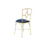 Dining Chair DKD Home Decor Blue Golden 45 x 42 x 88,5 cm-1