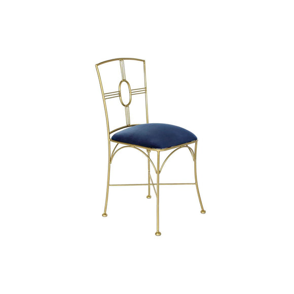 Dining Chair DKD Home Decor Blue Golden 45 x 42 x 88,5 cm-0